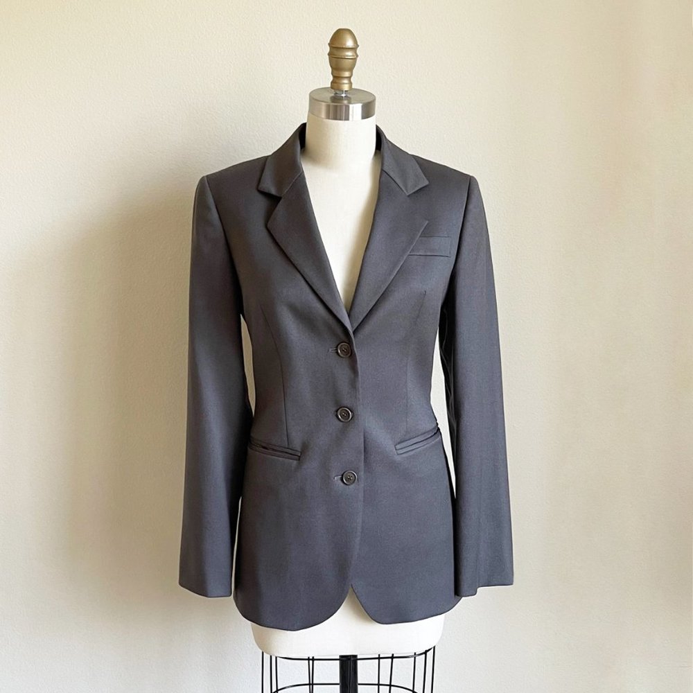 Sisley Gray Wool Blazer - Made in Italy